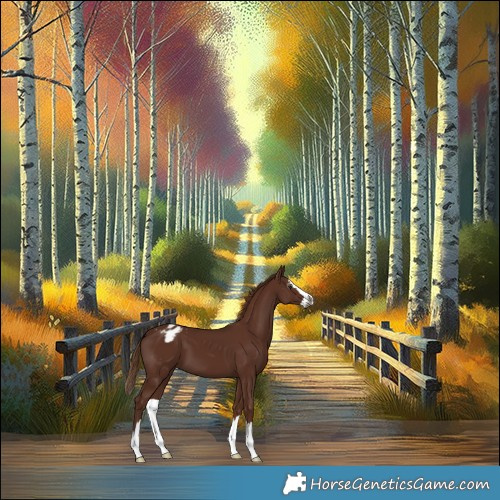 Horse Color:Gray Chestnut Splash Appaloosa 