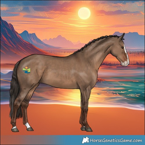 Horse Color:Liver Red Dun Splash