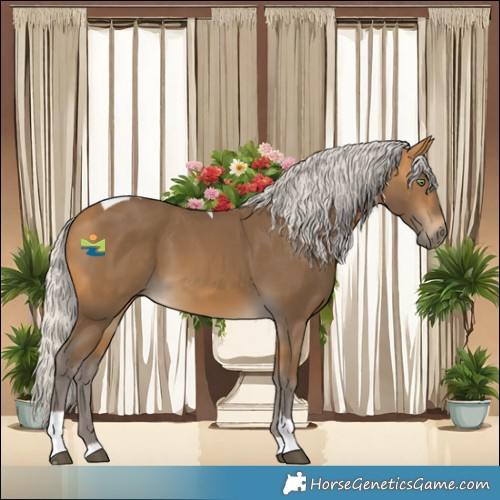 Horse Color:Silver Buckskin Tobiano Rabicano 