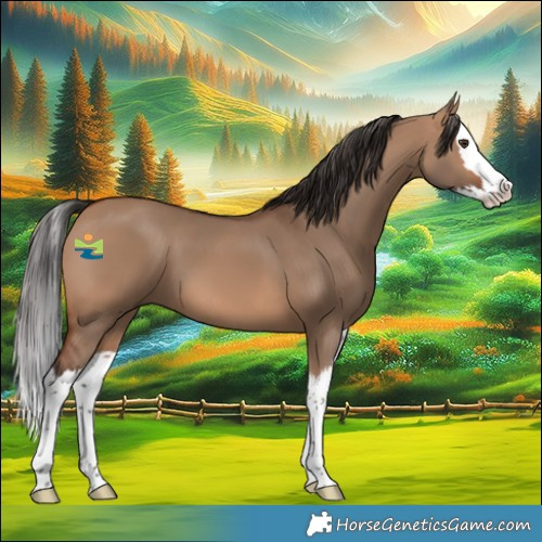 Horse Color:Bay Dun Splash