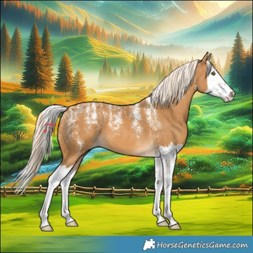 Horse Color:Powder White Palomino Splash