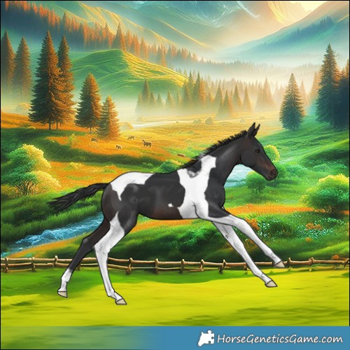 Horse Color:Brown Tobiano