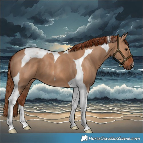 Horse Color:Red Dun Tobiano 
