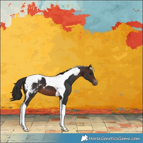Horse Color:Brown Tobiano Appaloosa