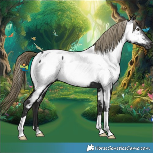 Horse Color:Gray Liver Chestnut Mushroom Near Fewspot