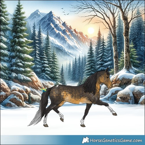 Horse Color:Buckskin Tobiano