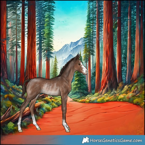 Horse Color:Liver Chestnut Rabicano 