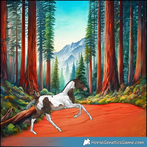 Horse Color:Silver Bay Tobiano 