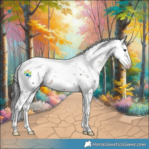 Horse Color:White Spotted Brown Sabino