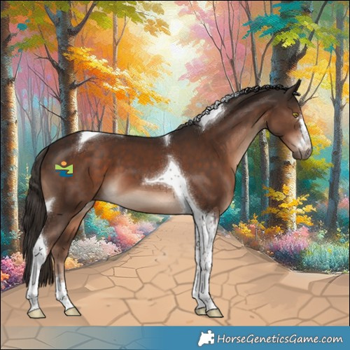 Horse Color:Liver Chestnut Tobiano