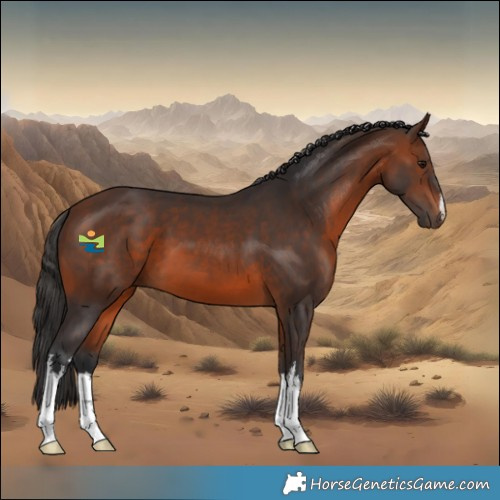 Horse Color:White Spotted Brown 
