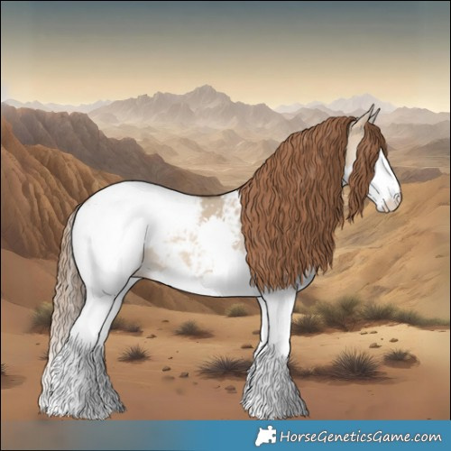Horse Color:Bay Dun Splash Snowcap