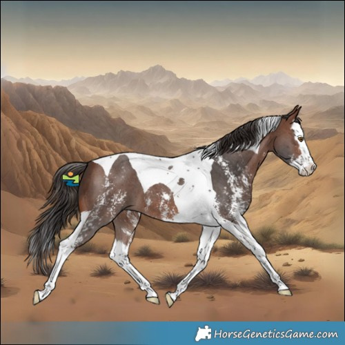 Horse Color:Brown Sabino Splash Tobiano