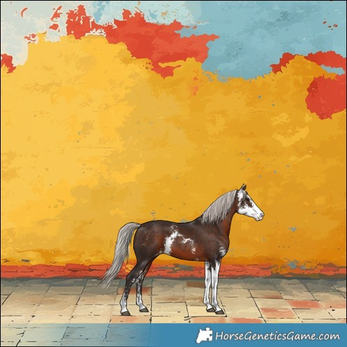Horse Color:Silver Brown Sabino Varnish 