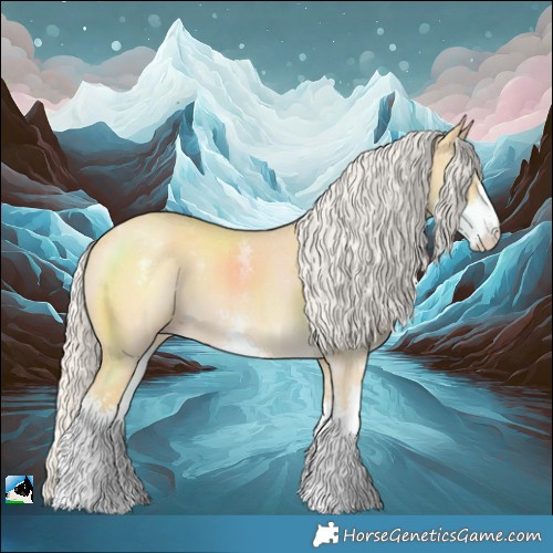 Horse Color:Silver Amber Cream Champagne Dun Sabino