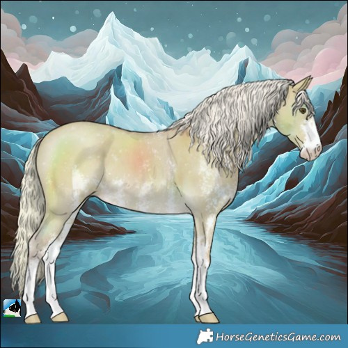 Horse Color:Watercolor Palomino Dun Sabino 