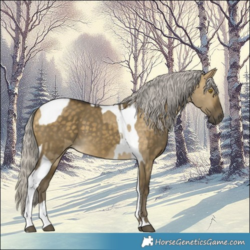 Horse Color:Silver Buckskin Dun  and Silver Buckskin Dun Tobiano 