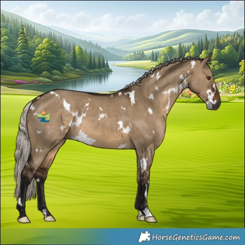 Horse Color:Gray White Spotted Silver Brown Dun 