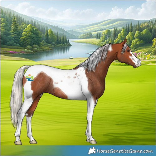 Horse Color:Silver Bay Tobiano Rabicano 