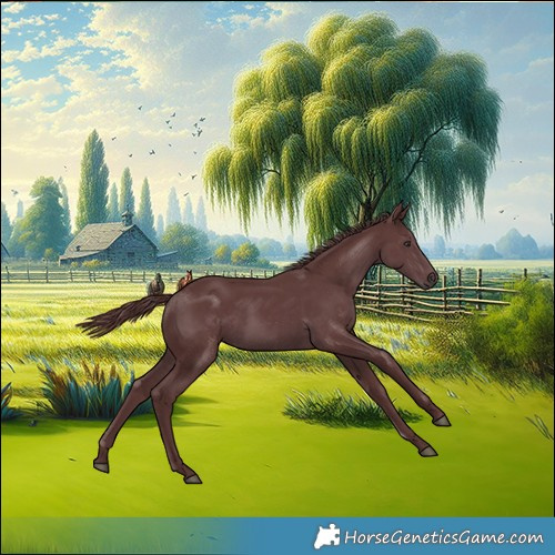 Horse Color:Chocolate Smoky Black Chinchilla