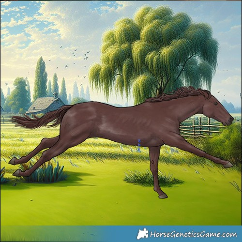 Horse Color:Chocolate Smoky Black Chinchilla