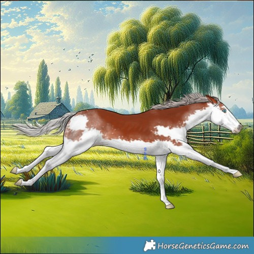 Horse Color:Chocolate Silver Brown Splash 