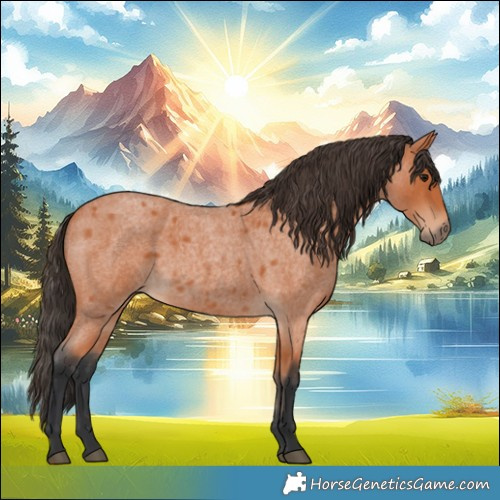 Horse Color:Bay Roan 