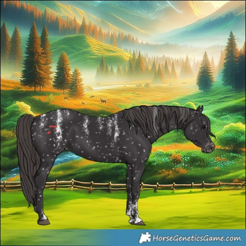 Horse Color:Powder White White Spotted Smoky Black Snowflake Varnish