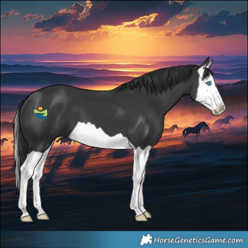 Horse Color:Black Splash 