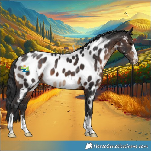 Horse Color:Brown Near Leopard 