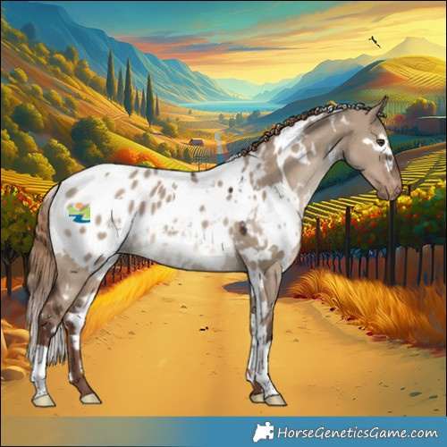 Horse Color:White Spotted Liver Red Dun Blanket 