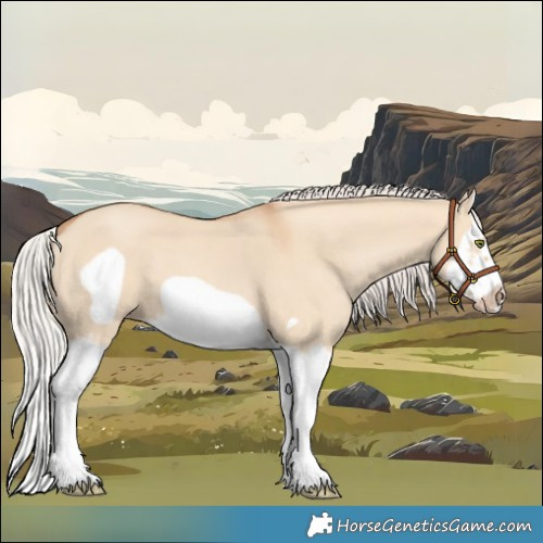 Horse Color:Silver Classic Champagne Dun Splash Frame