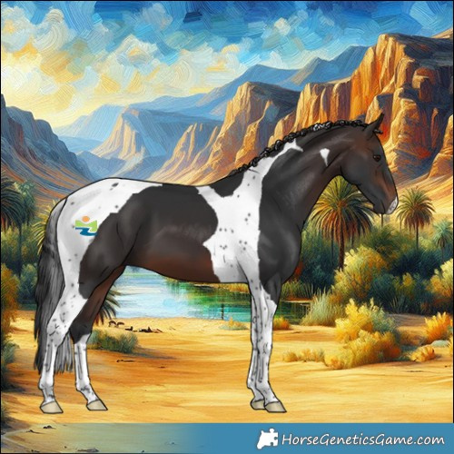 Horse Color:Brown Tobiano 