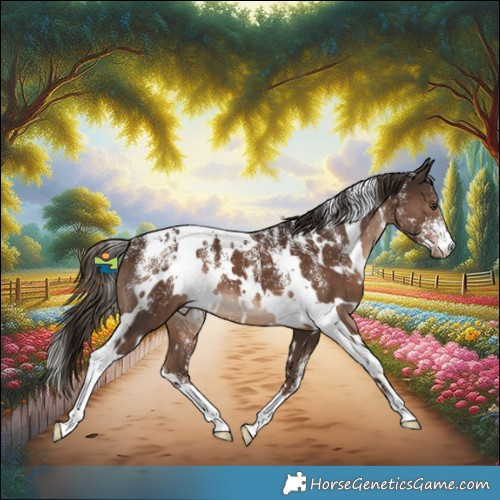 Horse Color:Powder White White Spotted Liver Chestnut 