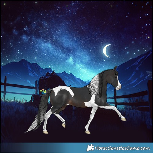 Horse Color:Brown Splash Tobiano 