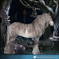 Horse Color:Platinum Liver Chestnut  and Powder White Platinum Silver Bay Dun 