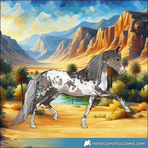 Horse Color:White Spotted Silver Smoky Black Snowflake Varnish
