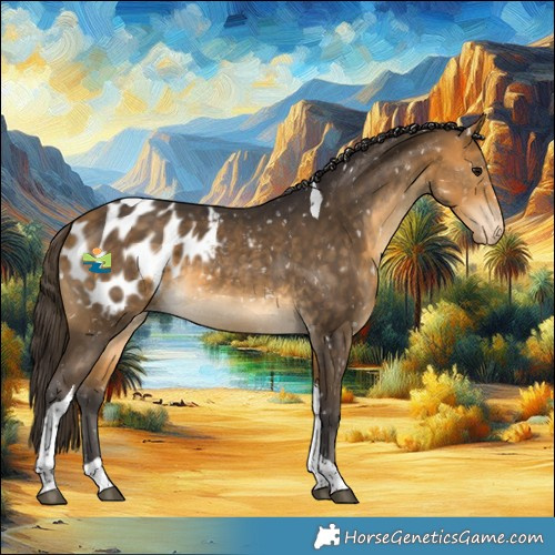 Horse Color:Buckskin Tobiano Blanket 