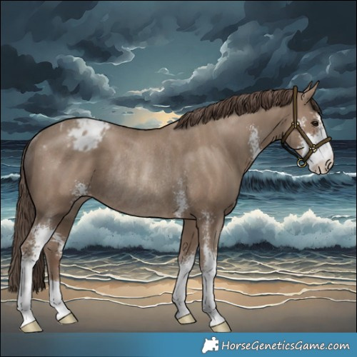 Horse Color:Classic Champagne Sabino Blanket Rabicano 