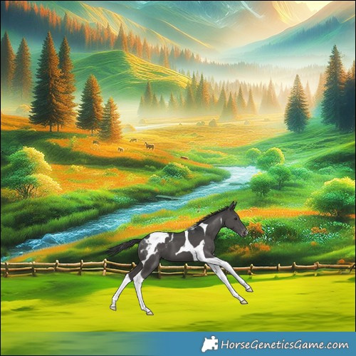 Horse Color:Black Tobiano Blanket