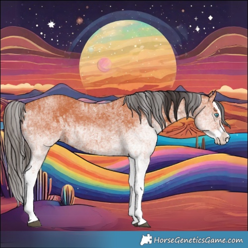Horse Color:White Spotted Bay Splash and White Spotted Bay Splash