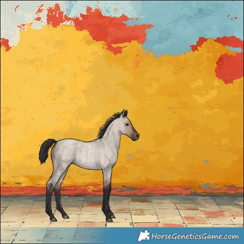 Horse Color:Brown Roan Dun