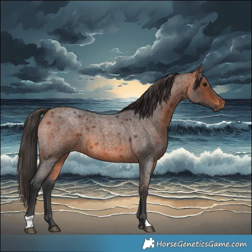 Horse Color:Bay Roan