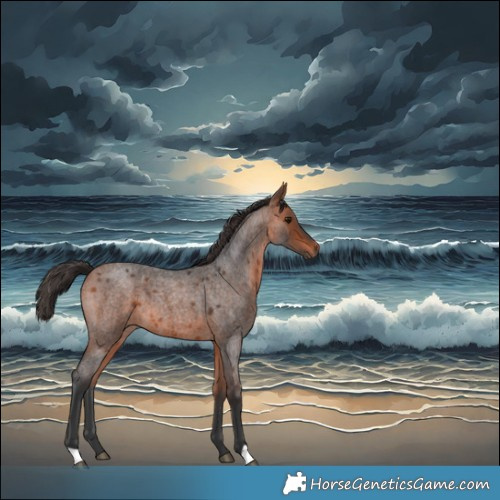Horse Color:Bay Roan 