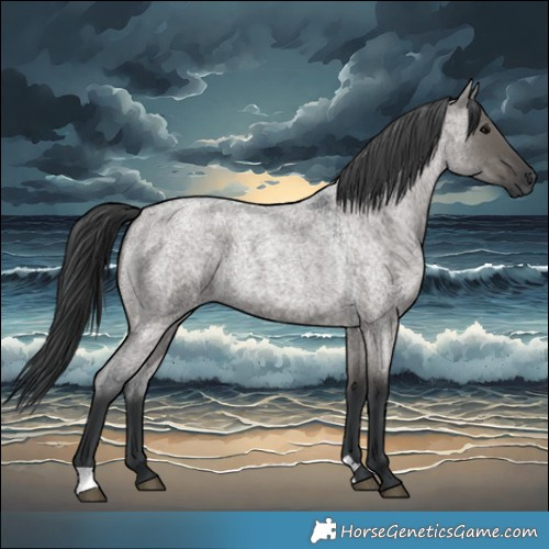 Horse Color:Grullo Roan 