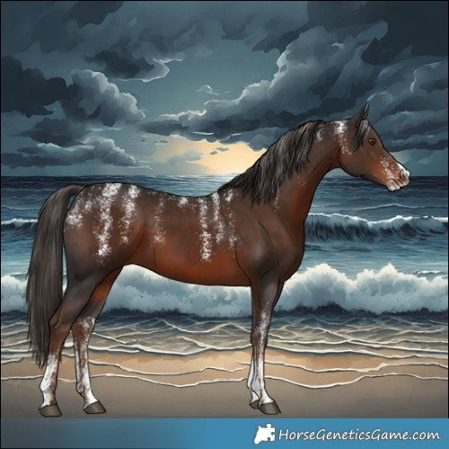 Horse Color:Powder White Liver Chestnut 