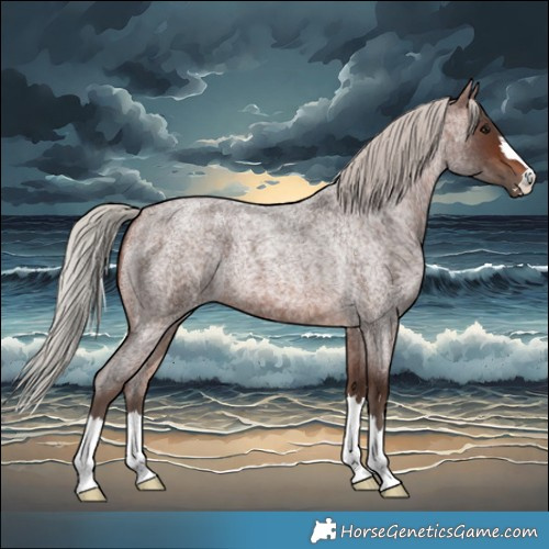 Horse Color:Silver Brown Roan