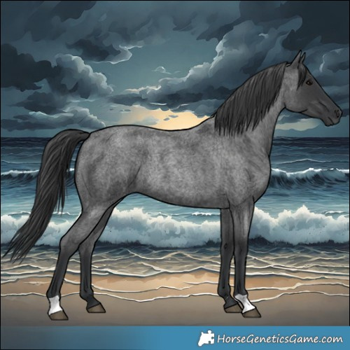 Horse Color:Blue Roan Rabicano