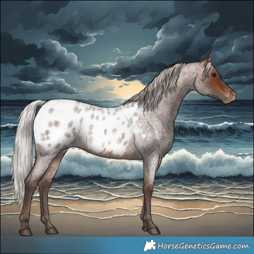 Horse Color:Silver Brown Roan Blanket 