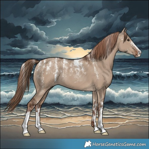 Horse Color:Powder White Liver Red Dun